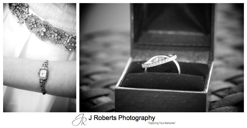 Jewellery and wedding bands - sydney wedding photography